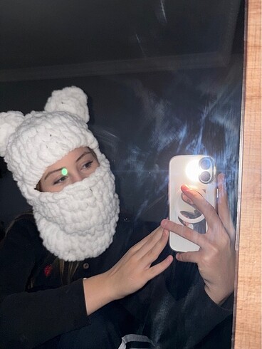 Beden çeşitli Renk PUFFY BALACLAVA