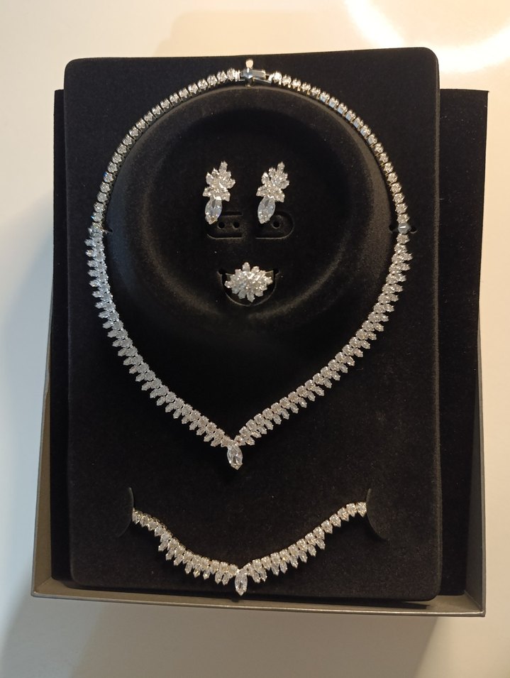 Modern Klasik ZirkonTaşlı Takı Seti - Görsel 2