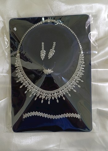 Zirkon Taşlı  Kadın Takı Seti - Görsel 3