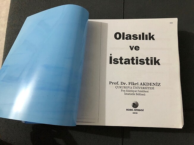OLASILIK VE İSTATİSTİK DERS NOTU PDF