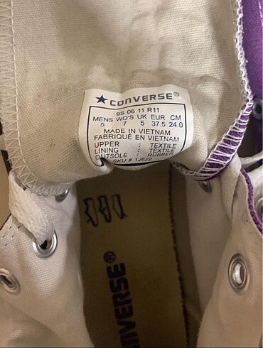 37,5 Beden Mor Converse Orijinal
