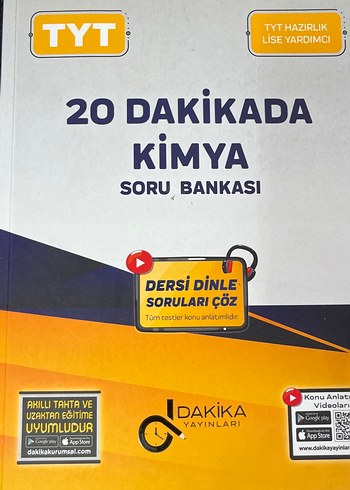 20 Dakikada Kimya Soru Bankası TYT Hazırlık