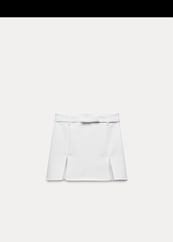 Zara Beyaz şort etek - Görsel 3