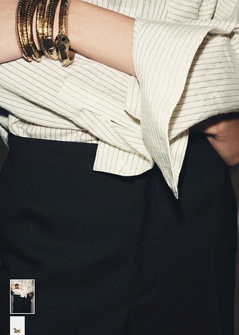 Zara Yılan Desenli Parlak Altın Bileklik - Görsel 2