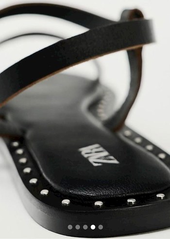 Zara hakiki inek derisi Tokalı Sandalet - Görsel 6