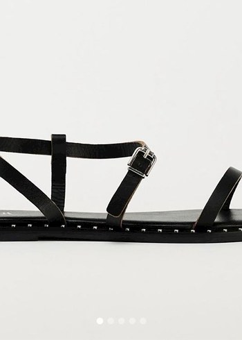 Zara hakiki inek derisi Tokalı Sandalet - Görsel 2