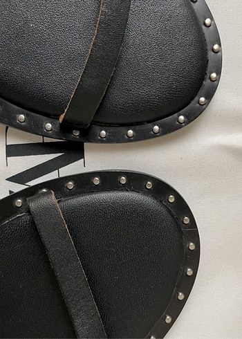 Zara hakiki inek derisi Tokalı Sandalet - Görsel 7