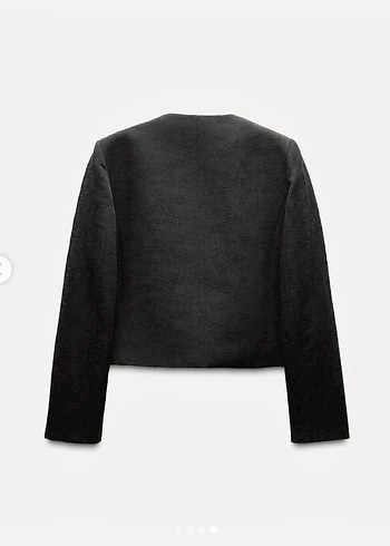 Zara gold düğme detaylı blazer ceket - Görsel 3
