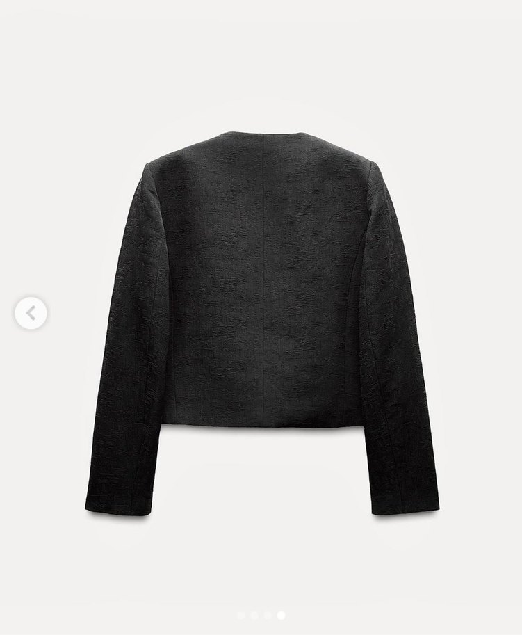 Zara gold düğme detaylı blazer ceket - Görsel 3