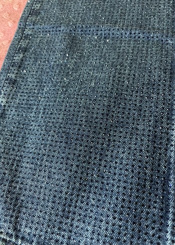 Zara parlak taşlı yüksel bel jean - Görsel 7