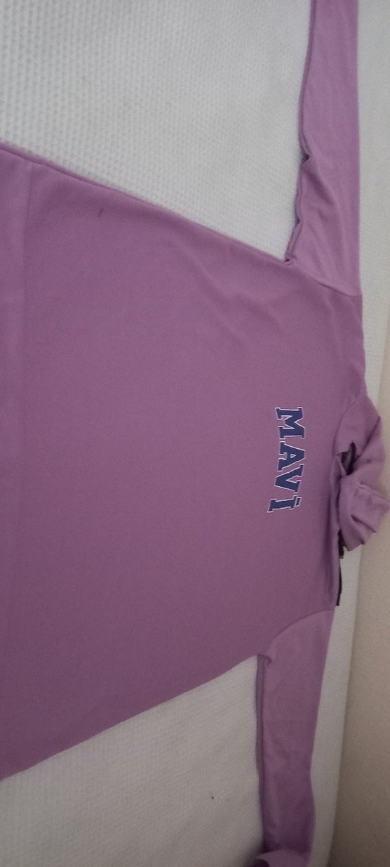 Mavi Baskılı Lila Kadın Sweatshirt - Görsel 3