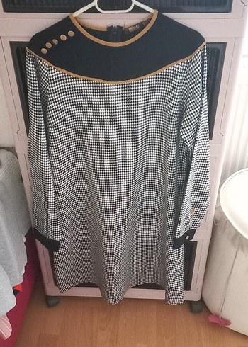 Düğmeli Siyah Midi Kadın Bluz - Görsel 2