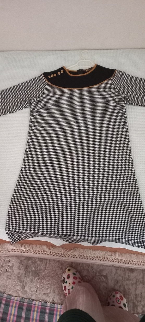 Düğmeli Siyah Midi Kadın Bluz - Görsel 4