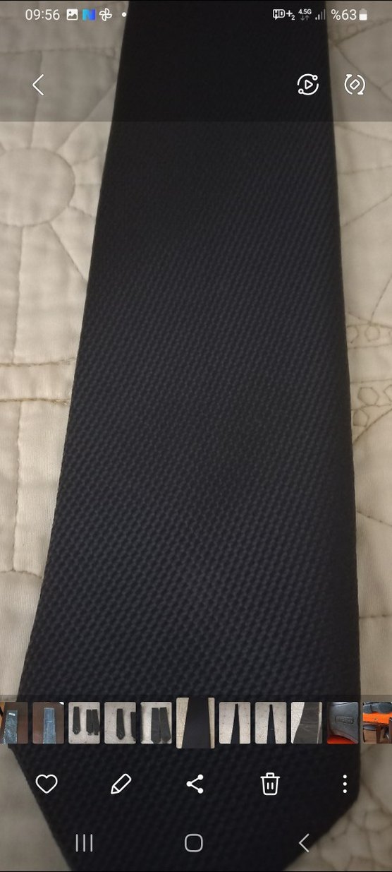 koyu lacivert Klasik Erkek Kravat - Görsel 3