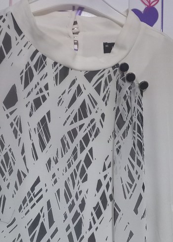 Uzun Kollu, Baskılı, Salaş Kadın Tunik - Görsel 2