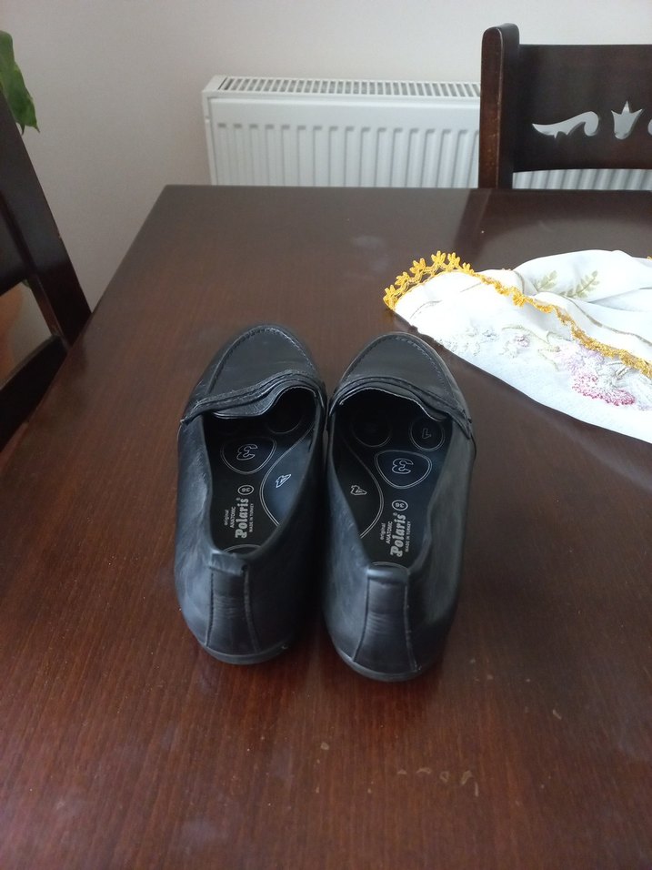 bayan Siyah Tokalı Loafer Ayakkabı - Görsel 4