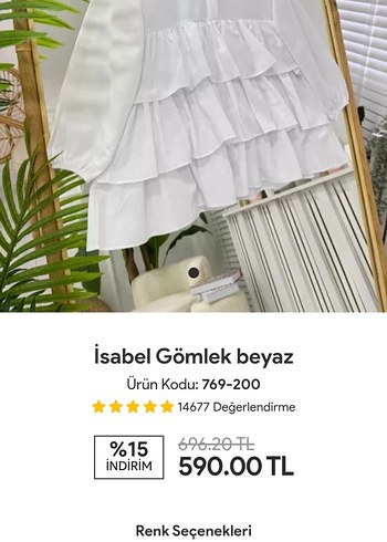 l Beden Tesettür gömlek