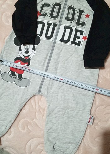 Gri Kapüşonlu Bebek Tulum - Cool Dude - Görsel 3