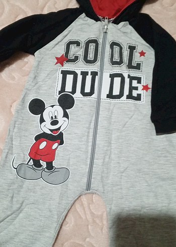 Gri Kapüşonlu Bebek Tulum - Cool Dude - Görsel 4