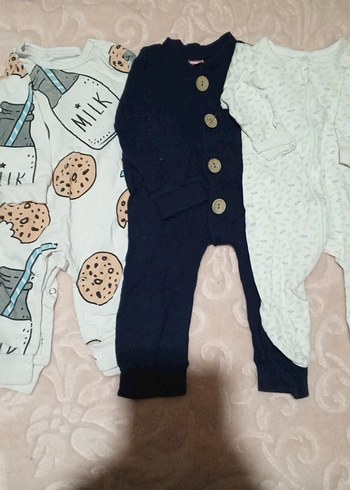 Uzun Kollu Pamuklu Bebek Erkek Tulum Seti - Görsel 2