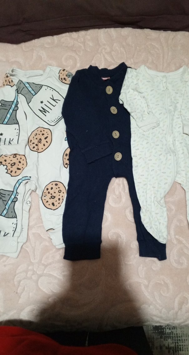 Uzun Kollu Pamuklu Bebek Erkek Tulum Seti - Görsel 2