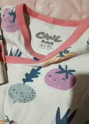 Pastel Renkli Kız Bebek Uzun Kollu yenidoğan Takım - Görsel 4