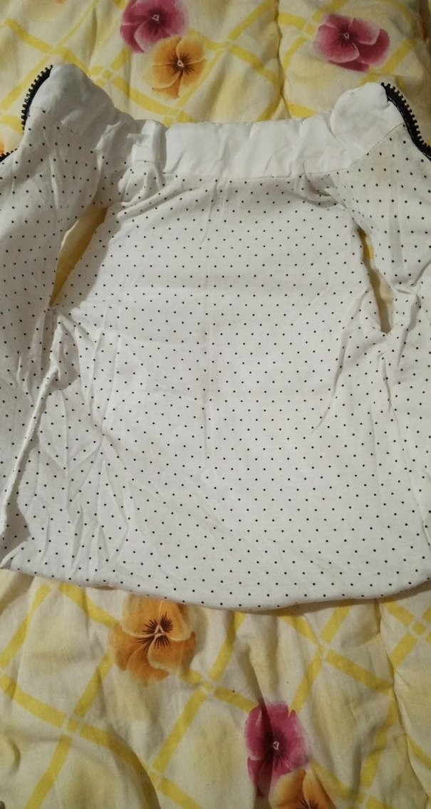 Kız Çocuk Beyaz Fermuarlı Yelek - Görsel 2