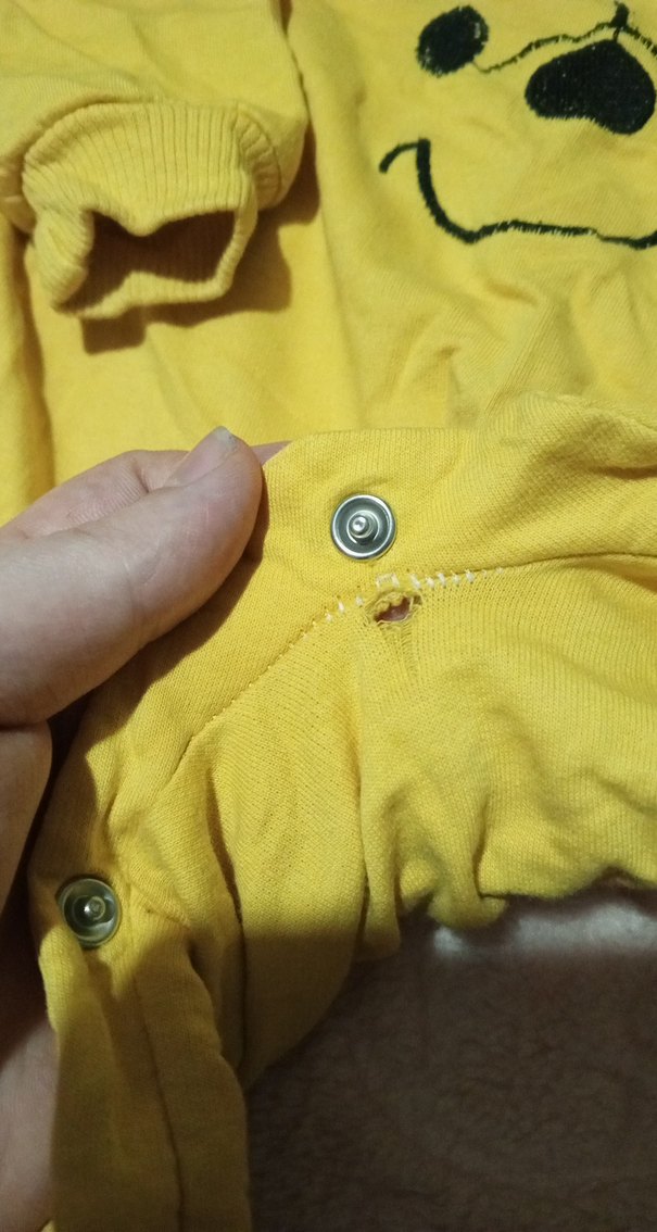 Sarı Bebek Tulum, Uzun Kollu, - Görsel 3