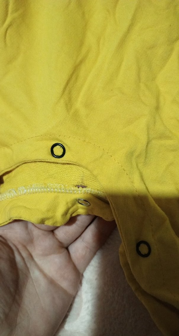 Sarı Bebek Tulum, Uzun Kollu, - Görsel 4