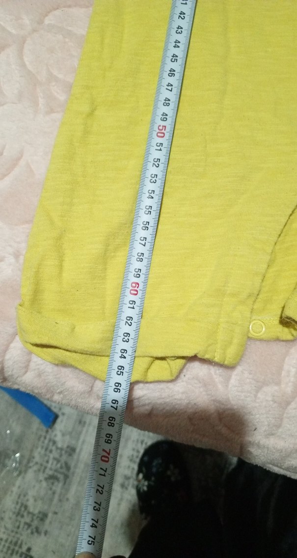 Sarı Kısa Kollu çocuk Tulum - Görsel 2