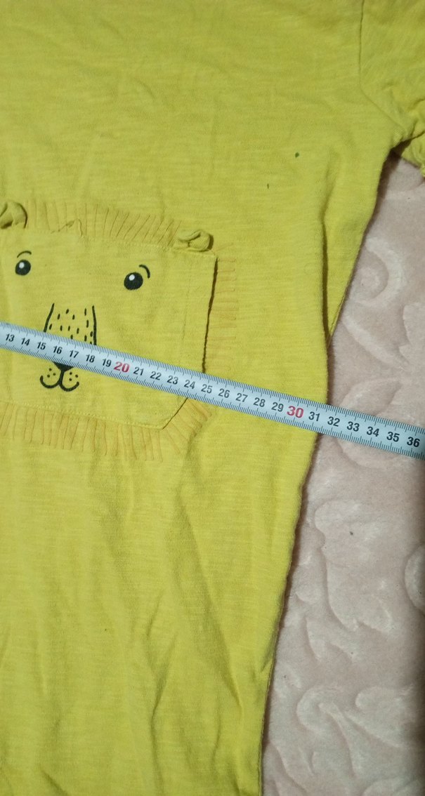 Sarı Kısa Kollu çocuk Tulum - Görsel 3
