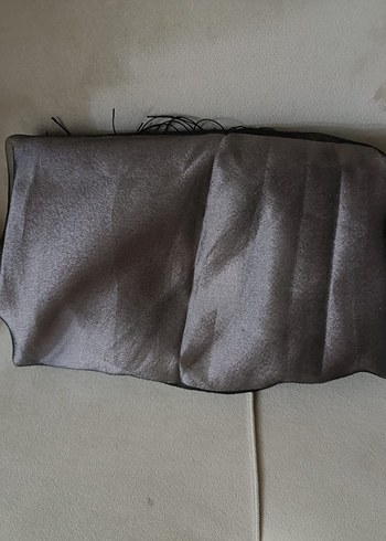 Gri Drapeli Kadın Bohem Şal - Görsel 2