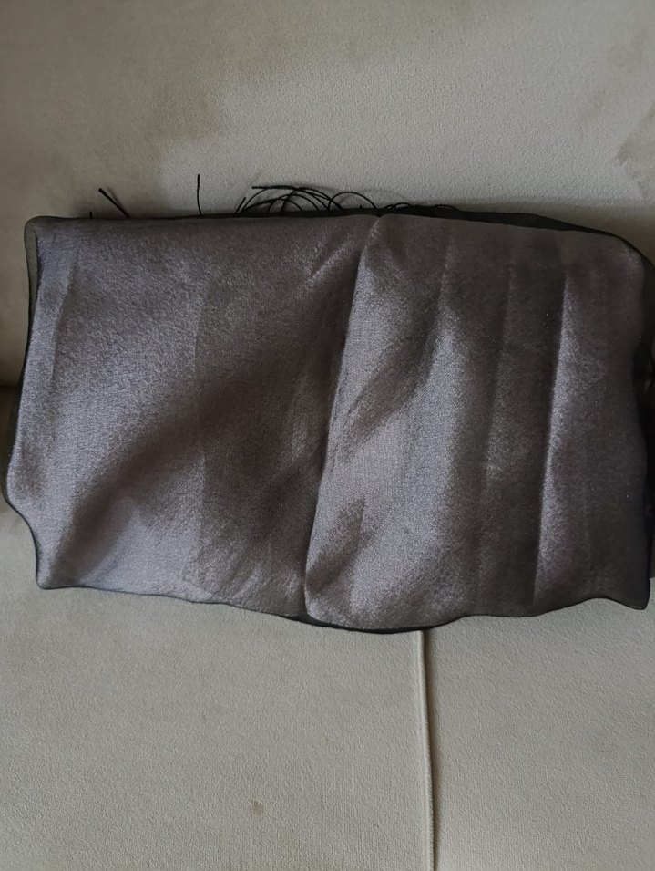 Gri Drapeli Kadın Bohem Şal - Görsel 2