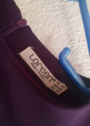 Mor Uzun Kollu Gotik Uzun Elbise - Görsel 4