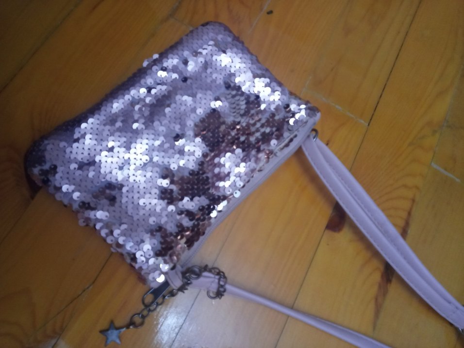 Mor Yılan Desenli Tokalı çocuk Çanta - Görsel 4