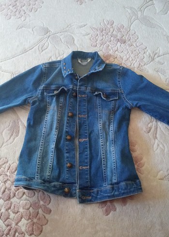 Nakışlı Koyu Mavi çocuk  Ceket - Görsel 2