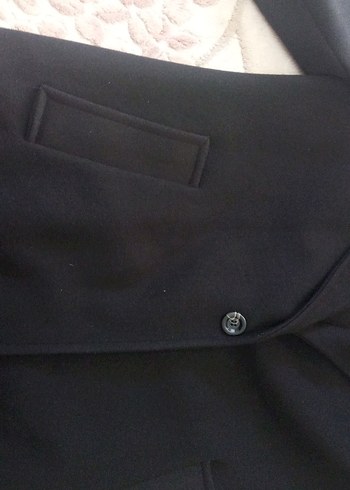 Siyah Midi Kadın Kaban - Görsel 4