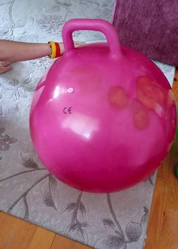 Pembe Barbie Figürlü Zıplayan Top - Görsel 2