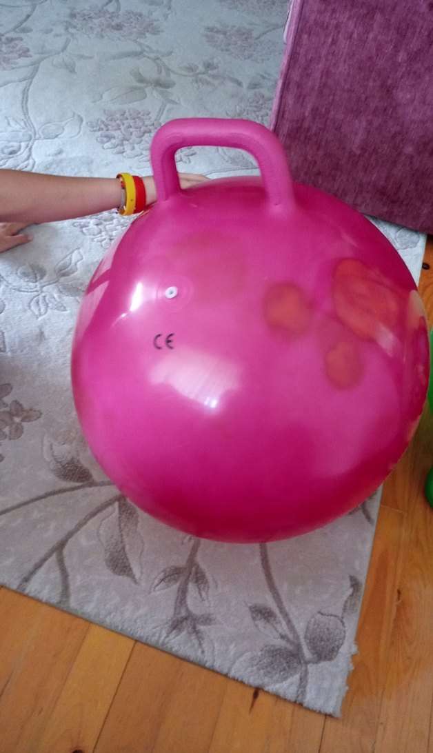 Pembe Barbie Figürlü Zıplayan Top - Görsel 2