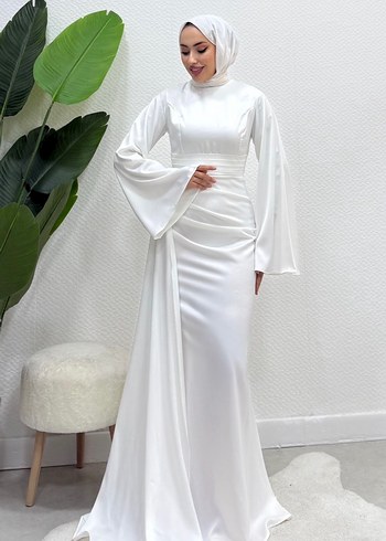 Tesettür abiye nikah elbisesi - Görsel 2