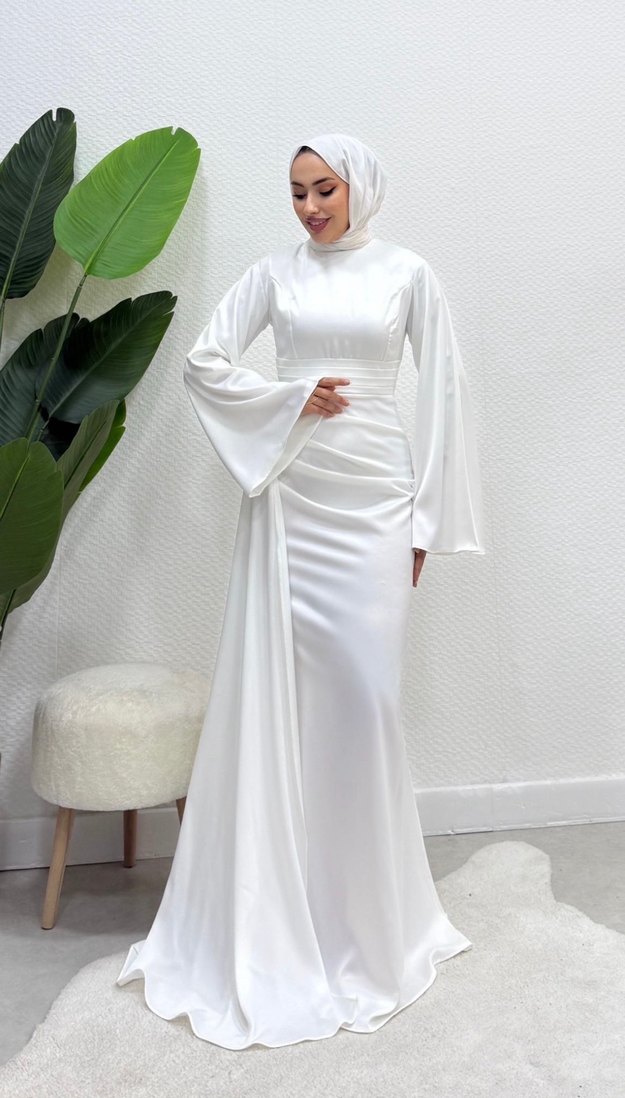 Tesettür abiye nikah elbisesi - Görsel 2