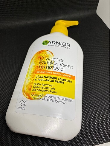 Garnier yüz temizleme jeli aydınlatıcı etki