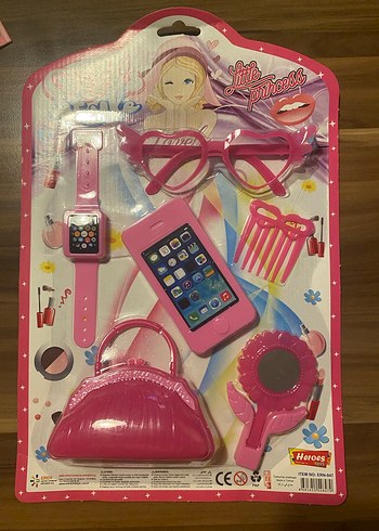 Pembe Çocuk Aksesuar Seti - Parlak Pop Kültür