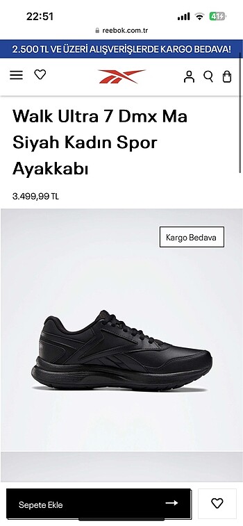 Siyah kadın spor ayakkabı