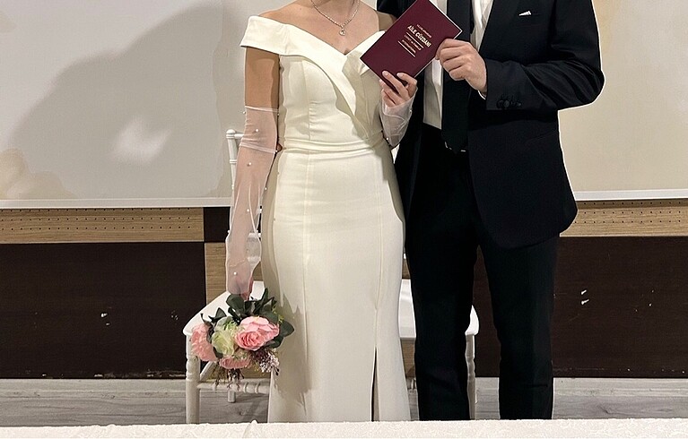s Beden beyaz Renk Nikah elbisesi