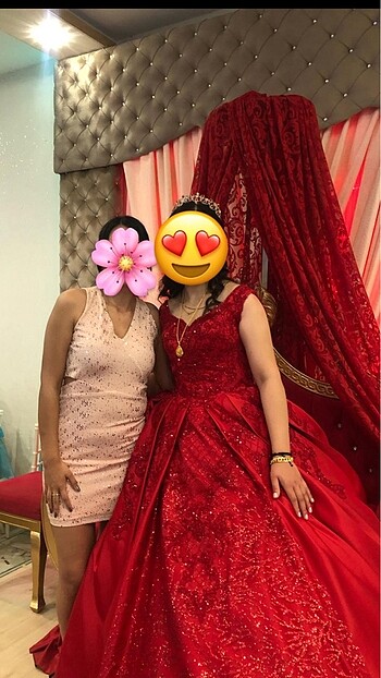 Pudra Pembe Mini Abiye Elbise