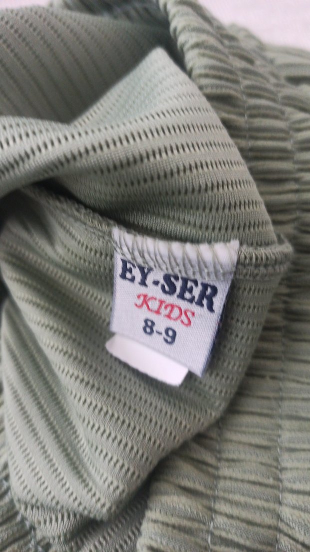 Bebek Erkek Yeşil Pliseli Kısa Kollu Takım - Görsel 4