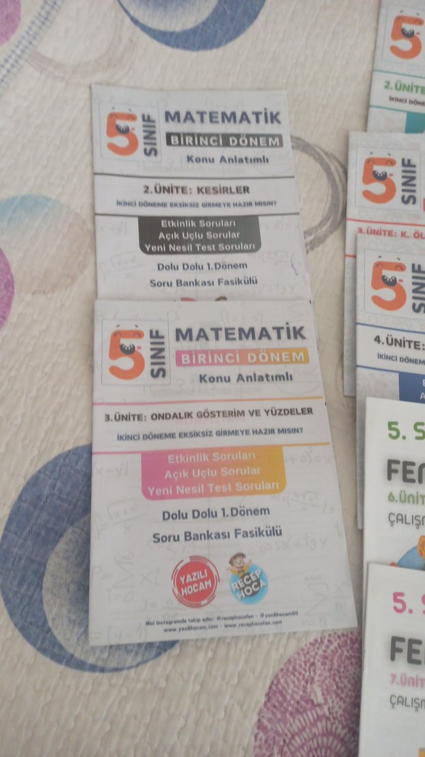 5. Sınıf Fen ve Matematik Çalışma Kitapları - Görsel 2