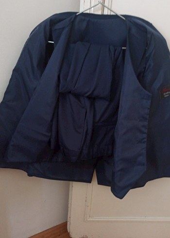 Erkek Klasik Lacivert Düğmeli Takım Elbise - Görsel 6