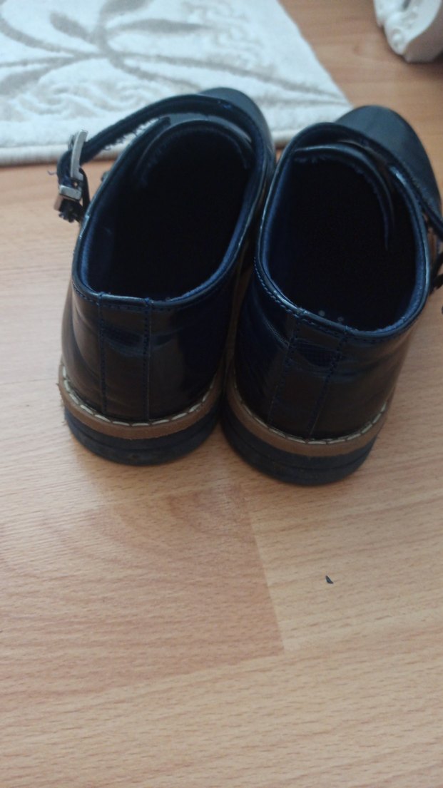 Erkek Çocuk Koyu Mavi Deri Tokalı Ayakkabı - Görsel 4